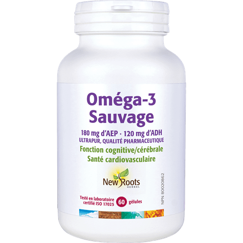 Oméga-3 Sauvage AEP 180mg ADH 120mg 60 gélules
