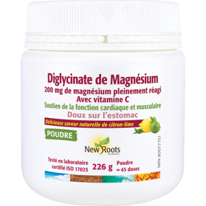 New Roots herbal - Magnesium Bisglycinate poudre (citron-lime)