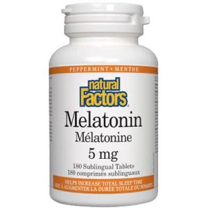 Mélatonine 5 mg 180 comprimés sublinguaux