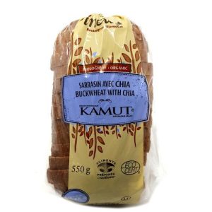 Pain au levain kamut sarrasin chia bio faible en gluten 550g
