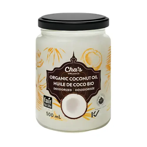 Cha’s – Huile de coco bio goût neutre –