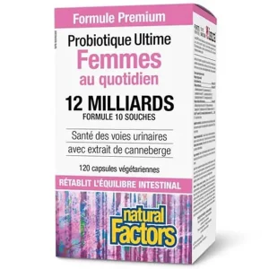 Natural Factors - Probiotique ultime Femme au quotidien 12 milliards -