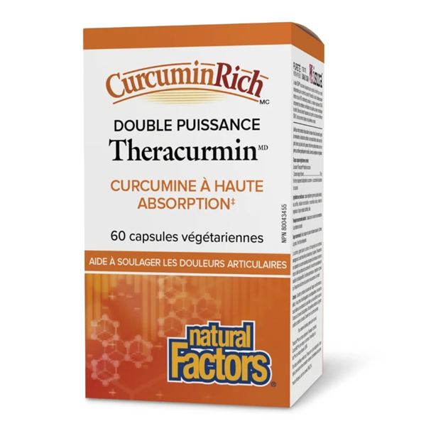Natural Factors – CurcuminRich double puissance Theracurmin