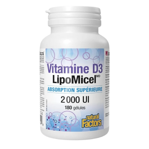 Natural Factors - Vitamine D3 LipoMicel 2000IU -