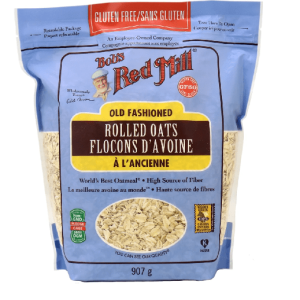Flocons d'avoine à l'ancienne 907g sans gluten biologique