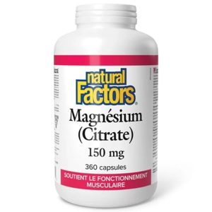 Natural Factors - Magnésium citrate 150 mg