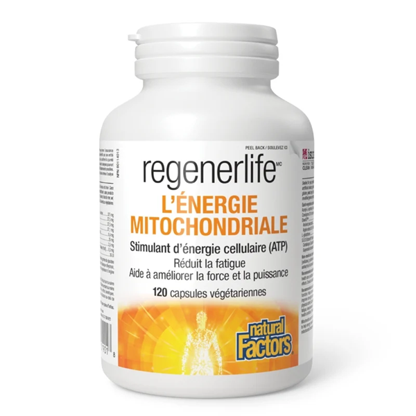Natural Factors – RegenerLife énergie mitochondriale