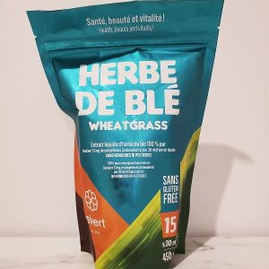 Jus d'herbe de ble (15 portions de 30 ml)