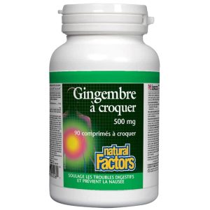 Gingembre à croquer 500 mg 90 comprimés