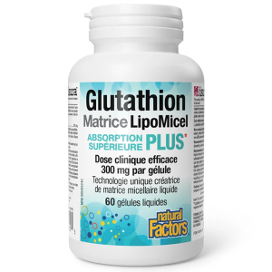 Natural Factors - Glutathion Matrice LipoMicel 300 mg
