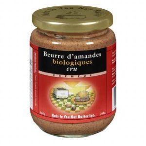 Beurre d'amandes cru crémeux biologique 365g