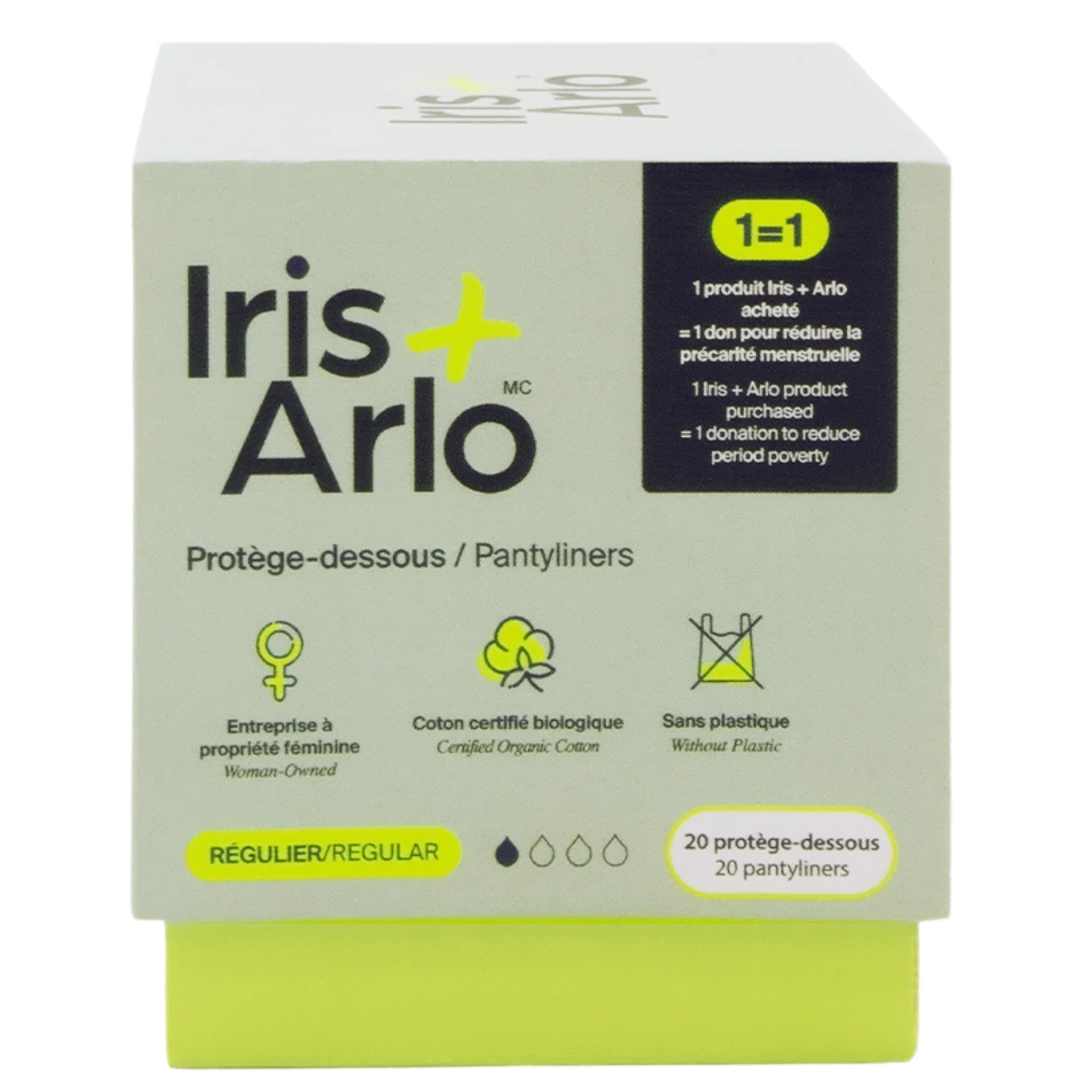 Iris + Arlo – Protèges-dessous en coton bio –