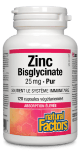 Zinc bisglycinate 25 mg 120 caps