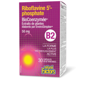 B2 Riboflavine BioCoenzymée (R5P) 50 mg 30 capsules