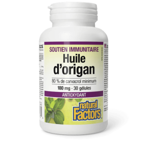 Huile origan 180mg 30 gélules