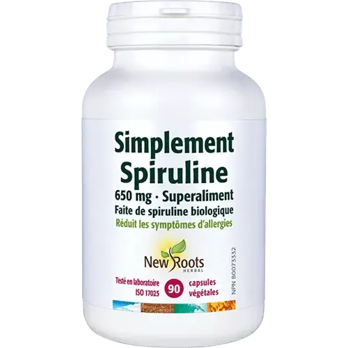 New Roots herbal – Spiruline bio 650mg 90 capsules
