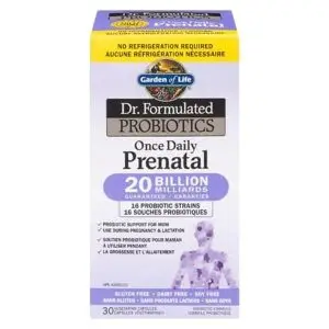 Garden of life - Probiotiques Prénatale une fois par jour 20 milliards 30 capsules