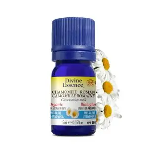 Divine Essence - Huile essentielle Camomille Romaine bio (Chamaemelum nobile) 5 ml