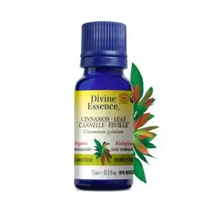 Divine Essence - Huile essentielle Cannelle Feuille bio (Cinnamomum zeylanicum) 15 ml