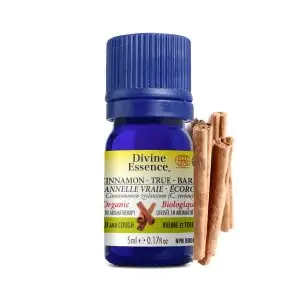 Divine Essence - Huile essentielle Cannelle Vraie Ecorce bio (Cinnamomum zeylanicum (C.verum)) 5 ml