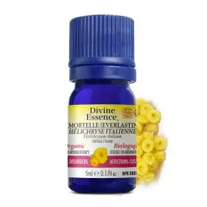 Divine Essence - Huile essentielle Helichryse Italienne Corse  bio (Helichrysum italicum) 5 ml