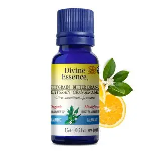 Divine Essence - Huile essentielle Petitgrain Oranger Amer bio (Citrus aurantium ssp amara) 15 ml