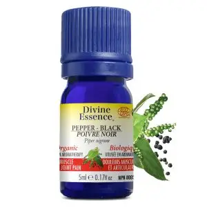Divine Essence - Huile essentielle Poivre Noir bio (Piper nigrum) 5 ml