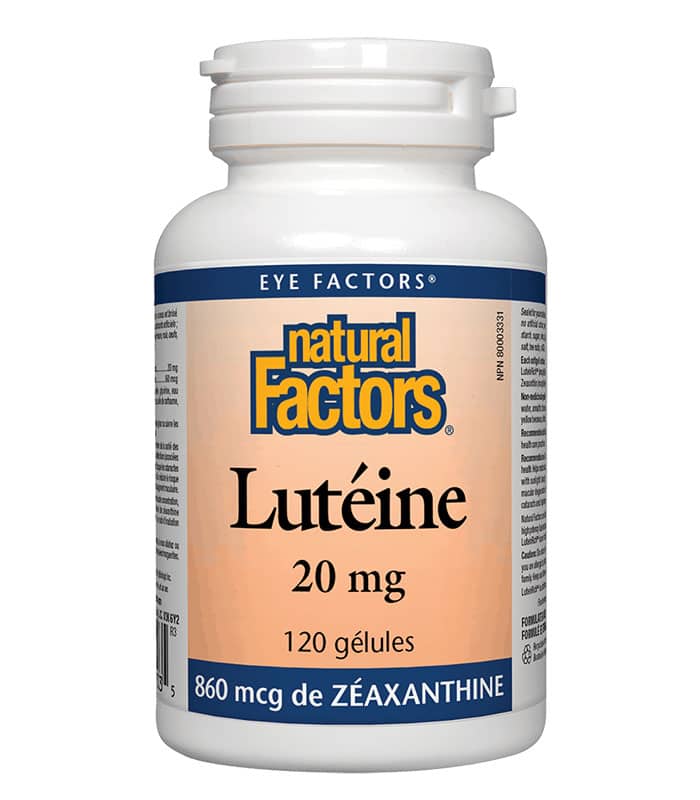 Natural Factors – Luteine 20 mg 120 gelules