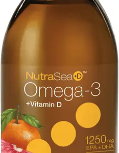 NutraSea - Omega-3 base plante+vit.D Pamplemousse-Tangerine (500 mg) 200ml