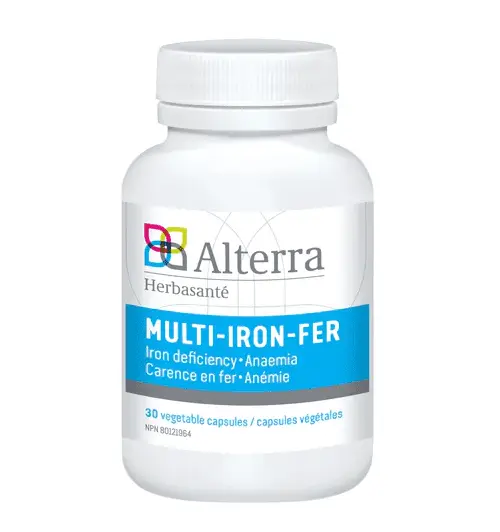 Alterra – Multi-Iron-Fer 30 capsules