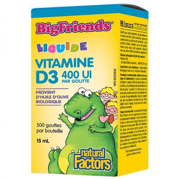 Natural Factors – Vitamine D3 400 ui 15ml