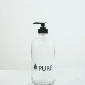 Pure - Bouteille en verre avec pompe 500ml