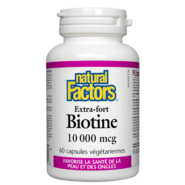 Natural Factors – Biotine 10 000 mcg 60 capsules