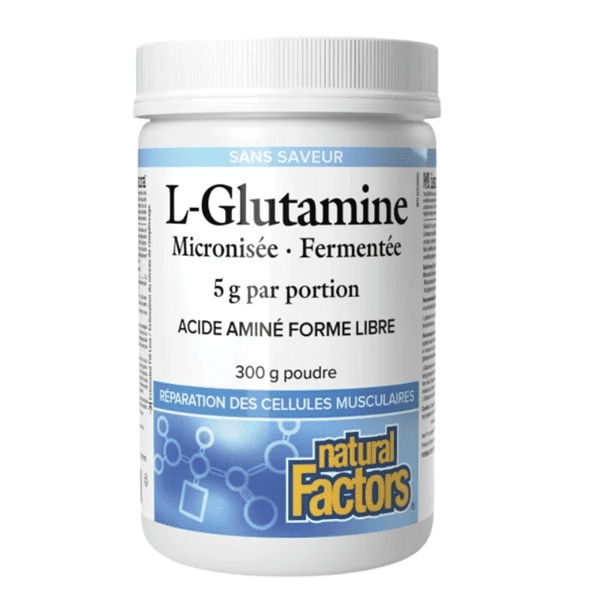 Natural Factors – L-Glutamine micronisée poudre 300g