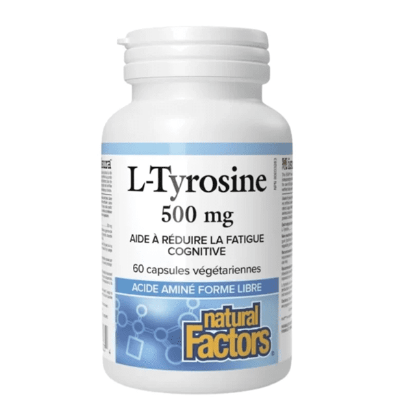 Natural Factors – L-Tyrosine 500mg 60 capsules