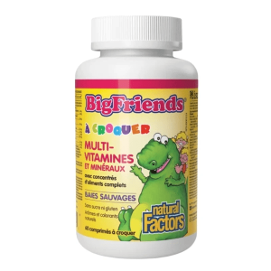 Natural Factors - Multivitamine et mineraux Enfant 60 comprimés croquables