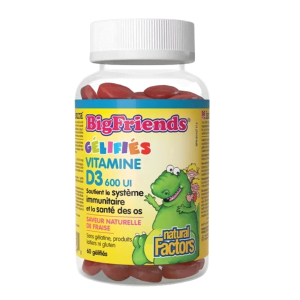 Natural Factors - Vitamine D3 600 ui 60 gelifiés