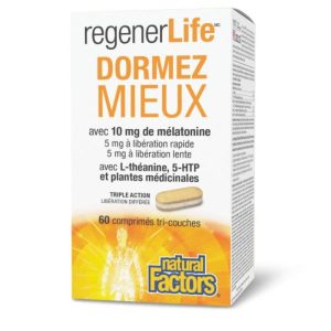Natural Factors - RegenerLife Dormez mieux 60 capsules