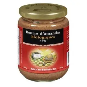 Nuts to you - Beurre d'amandes cru crémeux biologique 365g