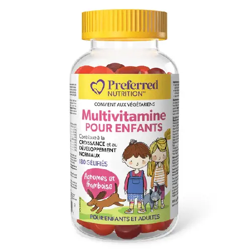 Preferred nutrition – Multivitamine pour enfants 180 gélifiés