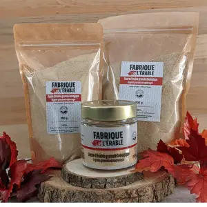 Fabrique de l'Érable - Sucre érable bio 300g