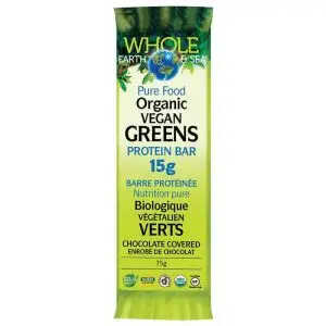 Barre Protéinée biologique végétalienne verts 75 g