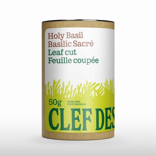 Clef des champs – Tube Basilic sacré feuille coupée 50g