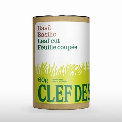 Clef des champs – Tube Basilic feuille coupée 60g