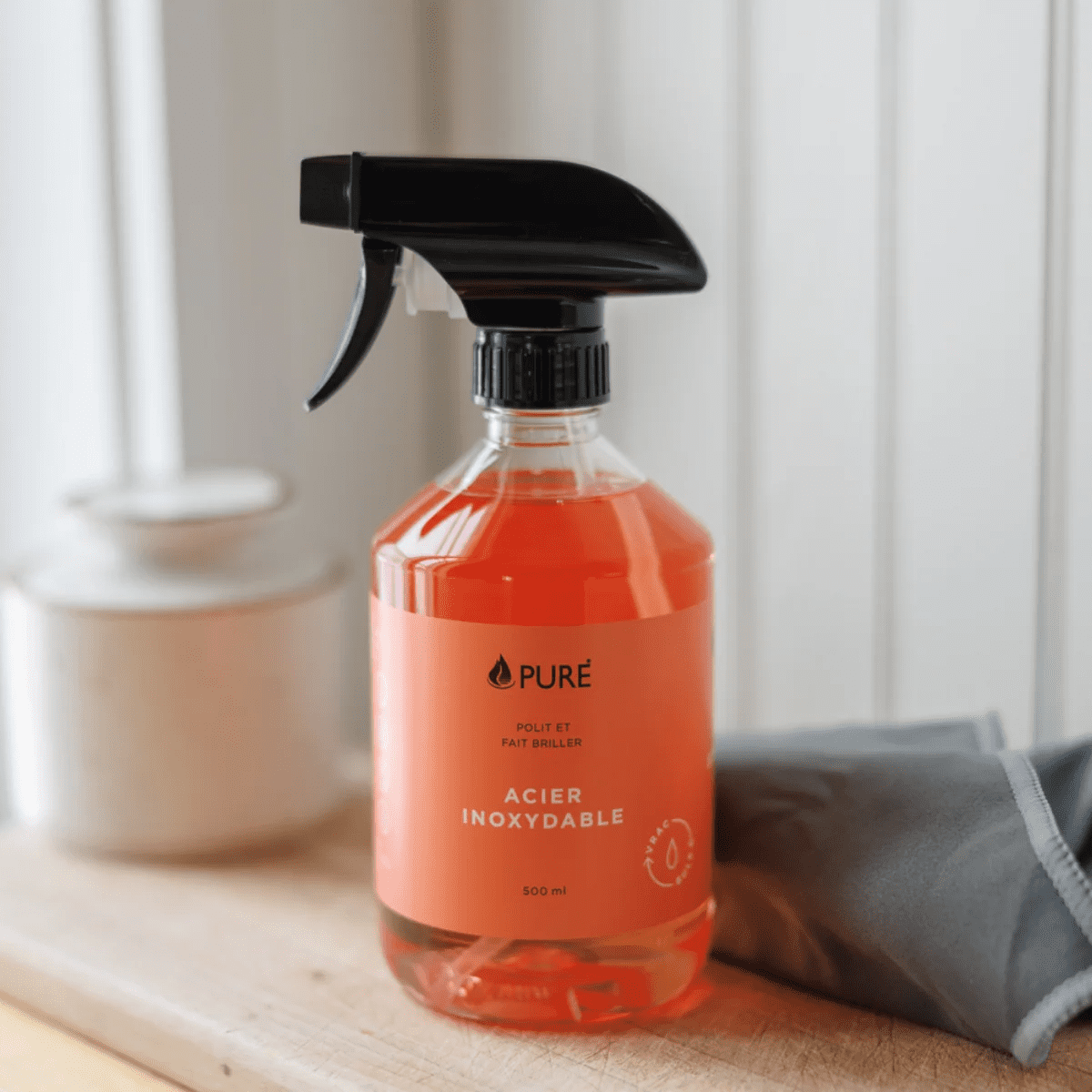Pure – Nettoyant acier inoxydable 500ml