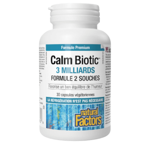 Natural Factors CalmBiotic 3 milliards 30 capsules
