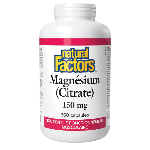 Natural Factors – Magnésium citrate 150 mg
