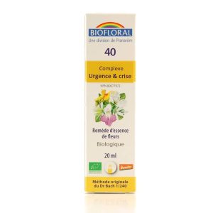 Biofloral - Urgence et Crise 40 Complexe Jour serein bio 20ml