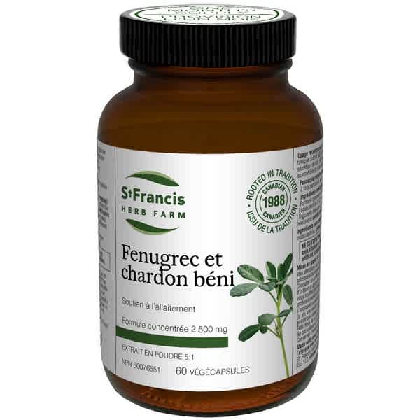St-Francis – Support Lactation Fenugrec+Chardon 60 caps